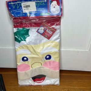 Creative Enterprises Santa Hanging Garden Yard Flag #90911 26x 39 Double Sided N